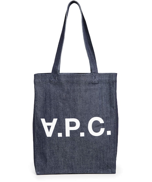 A.P.C.(アーペーセー)の「A.P.C. Laure Tote(トートバッグ・レディース・Blue・One Size)」の2枚目の写真