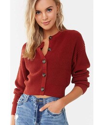 Forever 21 Ribbed Button-Front Cardigan