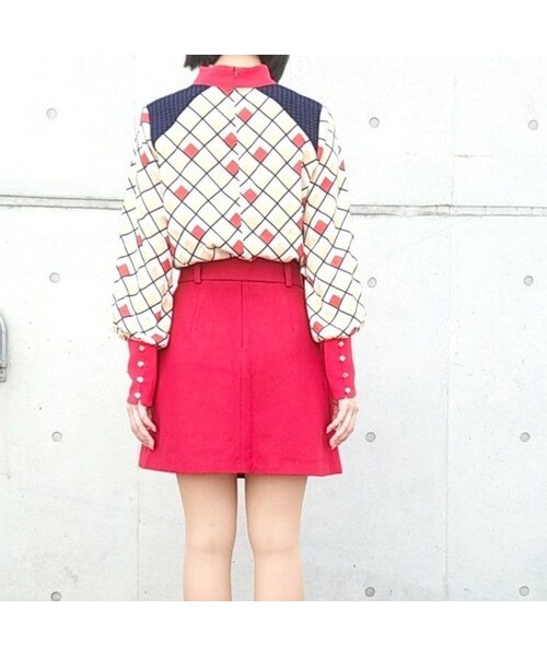 starblinc(スターブリンク)の「チェックバイカラーヨークプルオーバー(ポロシャツ・レディース・その他)」の6枚目の写真