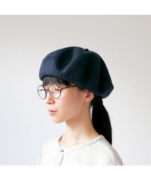 mature ha.マチュアーハ トップギャザービッグウールベレー　マスタード mature ha.｜マチュアーハ ｜beret top gather big｜トップ