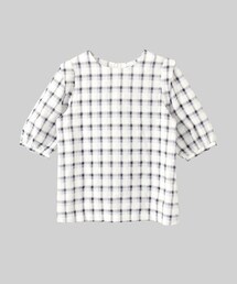 KBF | チェック肩タックプルオーバー(トップス)