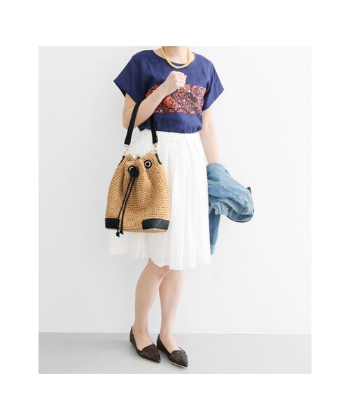 RODE SKO(ロデスコ)の「ラウンドペーパーバッグ(その他・レディース・OFF/BLACK/GREEN・FREE)」の5枚目の写真