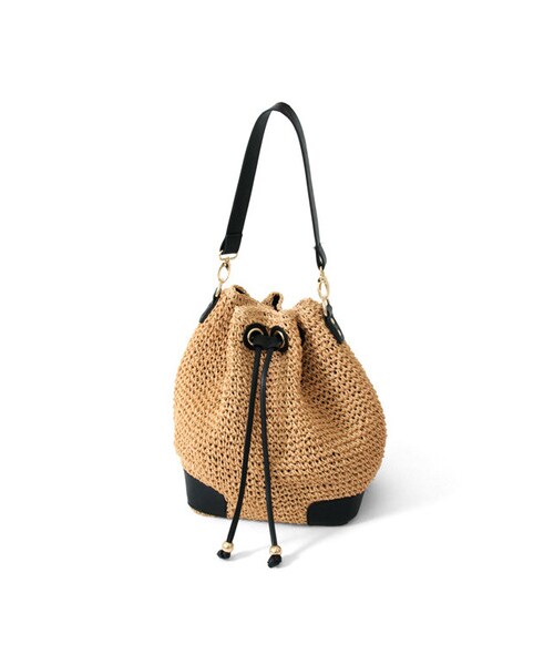 RODE SKO(ロデスコ)の「ラウンドペーパーバッグ(その他・レディース・OFF/BLACK/GREEN・FREE)」の3枚目の写真