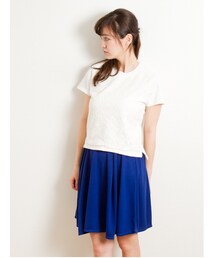 earth music&ecology | ・レースフロントスウェットプルオーバー(トップス)