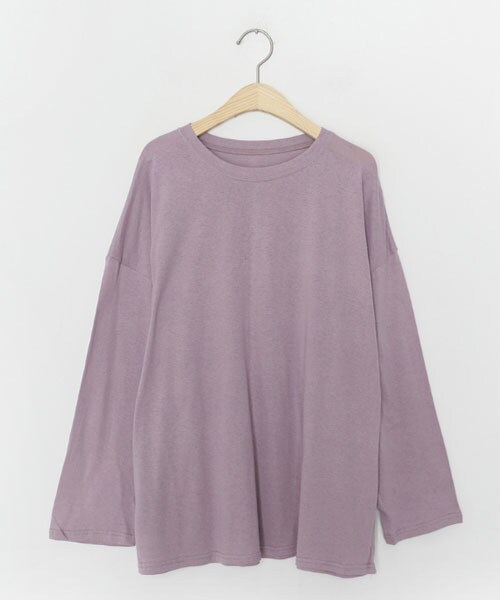 DHOLIC(ディーホリック)の「コットンラウンドTシャツ(Tシャツ/カットソー・レディース・グリーン/ピンク/ブラック/ホワイト/ベージュ・FREE)」の5枚目の写真