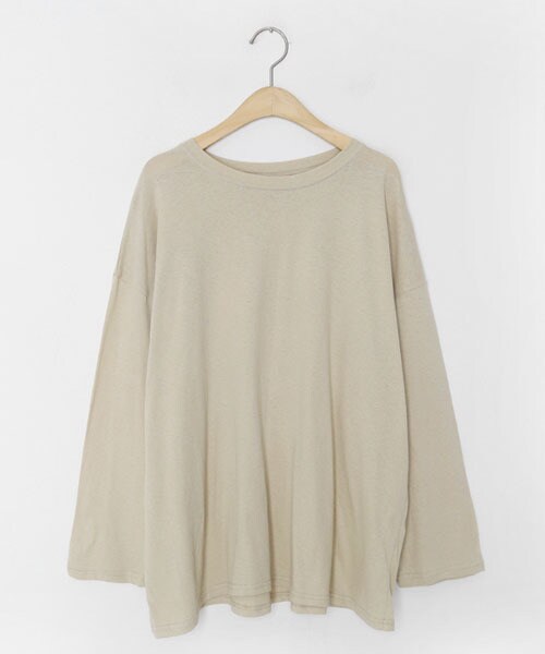 DHOLIC(ディーホリック)の「コットンラウンドTシャツ(Tシャツ/カットソー・レディース・グリーン/ピンク/ブラック/ホワイト/ベージュ・FREE)」の4枚目の写真