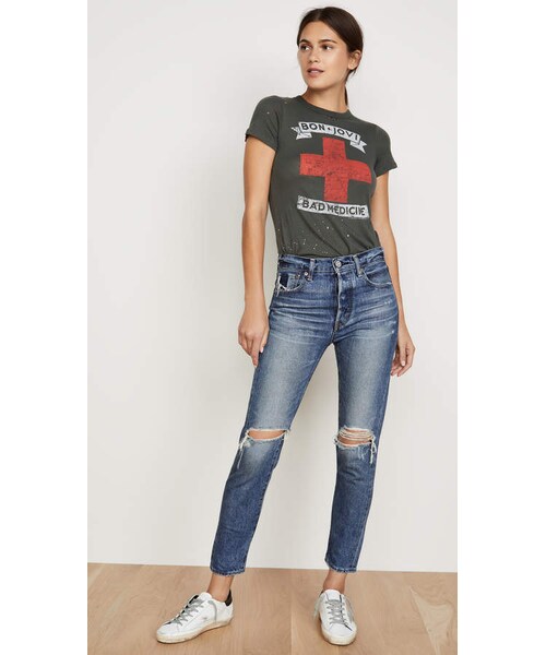 MOUSSY（マウジー）の「MOUSSY VINTAGE Beckton Tapered Jeans（デニムパンツ・レディース・Blue・24/25/26/27/28/29/30/31）」の5枚目の写真