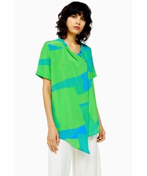 TOPSHOP | Topshop Printed Silk Tunic Top by Boutique (その他トップス)
