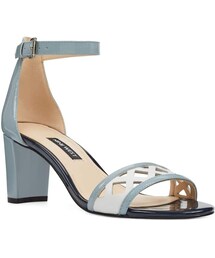 Nine West Paisley Perforated Ankle Strap Sandal