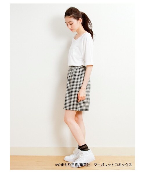 earth music&ecology(アースミュージックアンドエコロジー)の「★先行受注商品【ひるなかの流星】daytime shootingstar/Tee(Tシャツ・レディース・ホワイト/ブラック・F)」の6枚目の写真