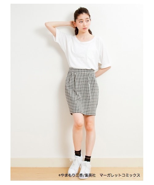 earth music&ecology(アースミュージックアンドエコロジー)の「★先行受注商品【ひるなかの流星】daytime shootingstar/Tee(Tシャツ・レディース・ホワイト/ブラック・F)」の1枚目の写真