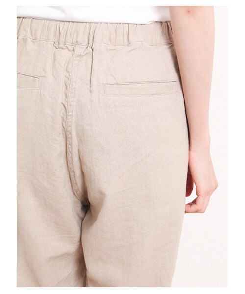 Green Parks fuuwa（グリーンパークスフーワ）の「・イージーフルレングスパンツ（パンツ・レディース・オフホワイト/ベージュ/ネイビー・F）」の9枚目の写真