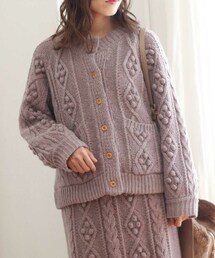 Crisp | ポンポンケーブルカーディガン(カーディガン/ボレロ)