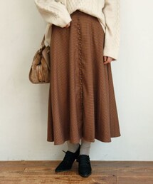 Crisp | ボタンチェックフレアスカート(スカート)