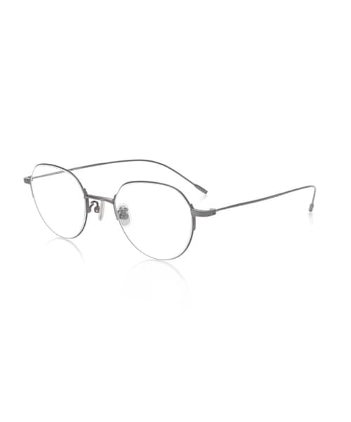 JINS（ジンズ）の「【Modern classic combi】（メガネ・ゴールド(495)/シルバー(196)/ガンメタル(293)/ブラウン(384)・Medium 48□21-150○42）」の2枚目の写真