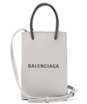 Balenciaga | Balenciaga - Shopping Mini Leather Cross Body Bag - Womens - Grey(Shoulderbag)