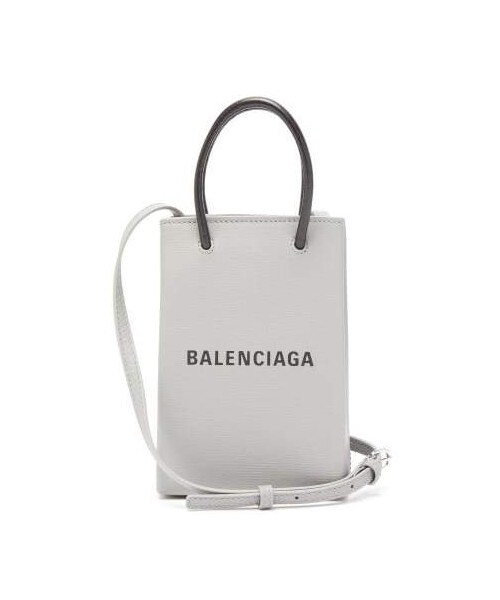 balenciagaBALENCIAGA Mini Shopping Bag グレー