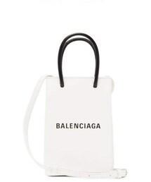 Balenciaga - Shopping Mini Leather Cross Body Bag - Womens - White