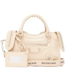 Balenciaga - Classic City Mini Leather Shoulder Bag - Womens - Beige