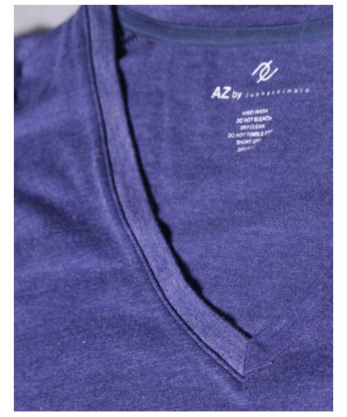 AZ by junhashimoto（エーゼイ バイ ジュンハシモト）の「T/C/R VネックポケットTEE S/S【T-107】（その他・メンズ・イエロー/ブルー/ミッドナイト/ホワイト・S/M/L）」の7枚目の写真