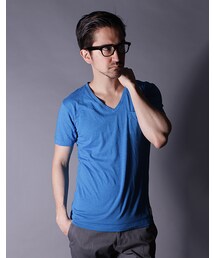 AZ by junhashimoto | T/C/R VネックポケットTEE S/S【T-107】(その他)