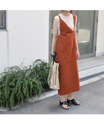 no brand | 2WAYワンショルダーコットンOP(ワンピース)