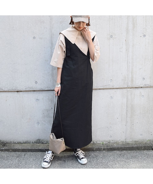 no brand（ノーブランド）の「2WAYワンショルダーコットンOP（ワンピース・レディース・その他）」の3枚目の写真