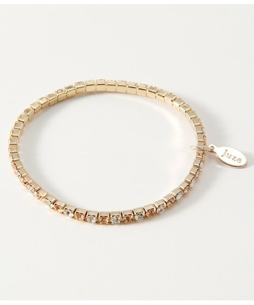 Juze（ジュゼ）の「【with4月号掲載】ダイヤレーンゴムブレスレット