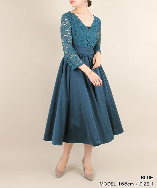 Randa ランダ の ドッキングレースフレアワンピース ワンピース ドレス Wear