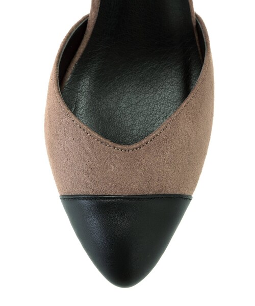 RESEXXY（リゼクシー）の「バイカラー太ヒールパンプス（その他シューズ・ピンク/ミックス/ブラック・L/M/S）」の7枚目の写真