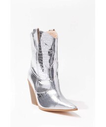 Forever 21 Metallic Western Boots
