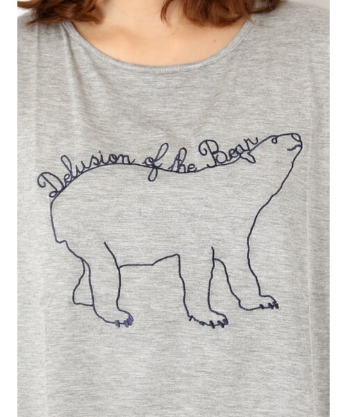 NOMINE（ノミネ）の「シロクマ刺繍タンク（トップス・レディース・white/gray・F）」の8枚目の写真