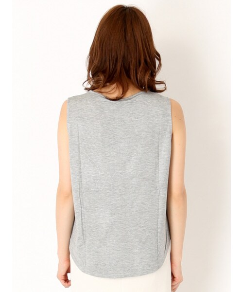 NOMINE（ノミネ）の「シロクマ刺繍タンク（トップス・レディース・white/gray・F）」の5枚目の写真