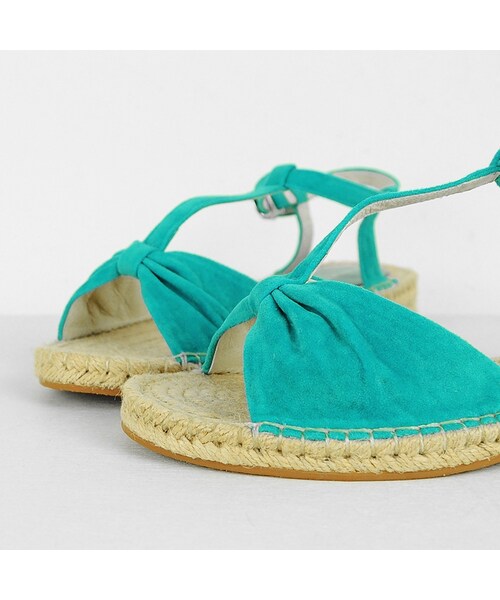 ORiental TRaffic（オリエンタルトラフィック）の「Tストラップジュートサンダル（シューズ・レディース・ブラック/グリーン/レインボー・S/M/L/LL）」の8枚目の写真