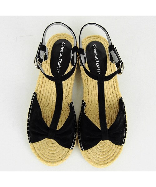ORiental TRaffic（オリエンタルトラフィック）の「Tストラップジュートサンダル（シューズ・レディース・ブラック/グリーン/レインボー・S/M/L/LL）」の3枚目の写真