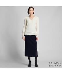 UNIQLO | カシミヤVネックセーター（長袖）(ニット/セーター)