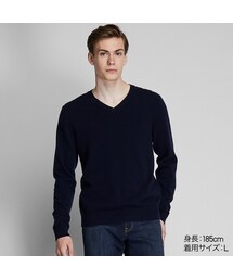 UNIQLO | カシミヤVネックセーター（長袖）(ニット/セーター)