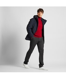 UNIQLO | ヒートテックストレッチスリムフィットパンツ（グレンチェック）(その他パンツ)