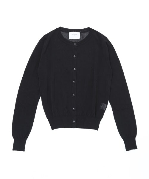 STUDIOUS（ステュディオス）の「クルーネックカーディガン（その他・レディース・イエロー/ピンク/オフホワイト/GRY/BLK/RED・FREE）」の2枚目の写真