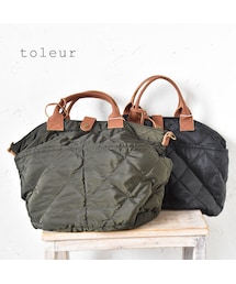 toleur | toleur ポリキルティングカウレザー2WAYトート(トートバッグ)