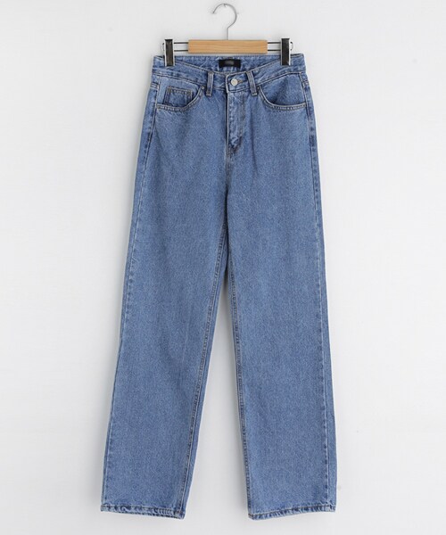 DHOLIC(ディーホリック)の「ストレートデニムパンツ(デニムパンツ・レディース・ブルー/ブラック/ホワイト・S/M/L)」の2枚目の写真