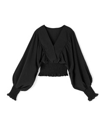 GRL | Vネックウエストシャーリングブラウス(シャツ/ブラウス)