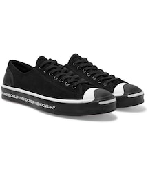 CONVERSE | Converse + Neighborhood Jack Purcell Ox Leather-Trimmed Suede Sneakers(スニーカー)