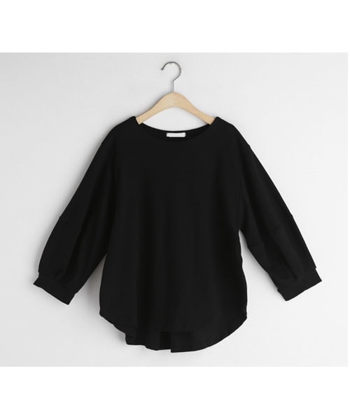 DHOLIC（ディーホリック）の「パフラウンドヘムTシャツ（Tシャツ/カットソー・レディース・ホワイト/グリーン/ブラウン/ブラック/その他・FREE）」の2枚目の写真