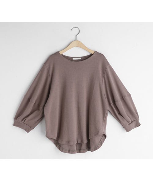 DHOLIC（ディーホリック）の「パフラウンドヘムTシャツ（Tシャツ/カットソー・レディース・ホワイト/グリーン/ブラウン/ブラック/その他・FREE）」の5枚目の写真