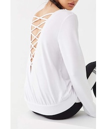 FOREVER 21 | Forever 21 Active Crisscross-Back Top(Tシャツ/カットソー)