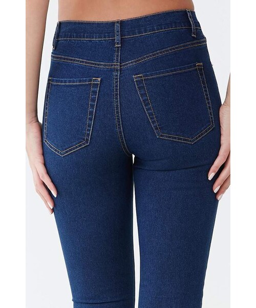 FOREVER 21（フォーエバー トゥエンティーワン）の「Forever 21 High-Rise Straight Leg Jeans（デニムパンツ・レディース・Blue・29）」の3枚目の写真