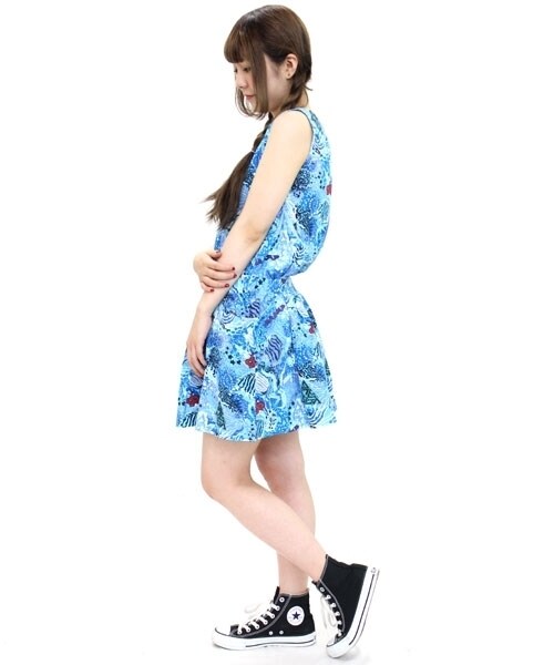 RNA(アールエヌエー)の「SEA柄ワンピース(ワンピース/ドレス・レディース・シーブルー/パッションピンク・M)」の3枚目の写真