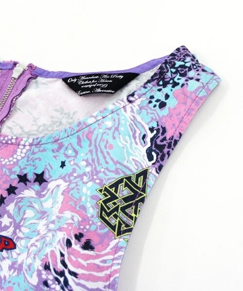 RNA(アールエヌエー)の「SEA柄ワンピース(ワンピース/ドレス・レディース・シーブルー/パッションピンク・M)」の6枚目の写真