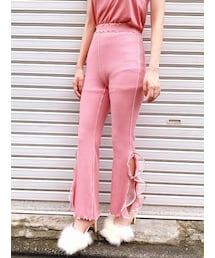 lilLilly | リブフリルパンツ(パンツ)